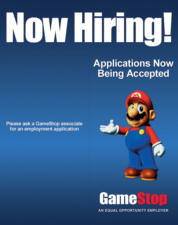 GameStop Now Hiring Sign 2