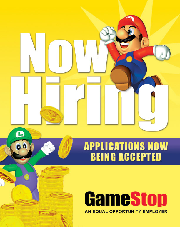 GameStop Now Hiring Sign 3