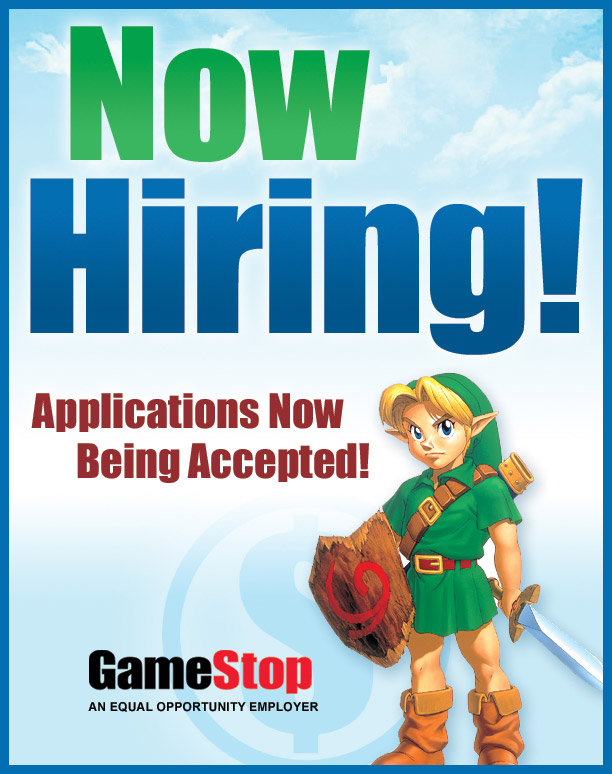 GameStop Now Hiring Sign 4